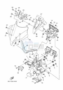 MT-10 MTN1000 (B5Y6) drawing COWLING 1