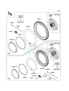 KX250F KX250ZDF EU drawing Tires