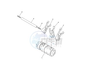 YZF R 125 drawing SHIFT CAM AND FORK