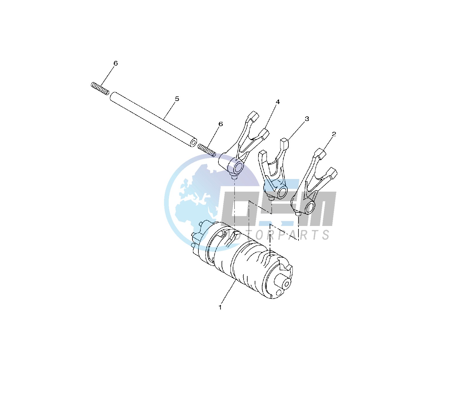 SHIFT CAM AND FORK