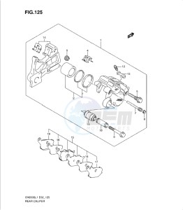 SV650/S drawing REAR CALIPER (SV650SUL1 E24)