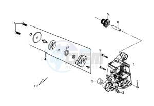 TONIK 125 drawing CRANKCASE RIGHT / START MOTOR