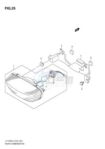 LT-F250 (E33) drawing REAR COMBINATION