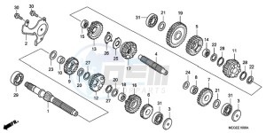 VT750C9 Korea - (KO / MK) drawing TRANSMISSION