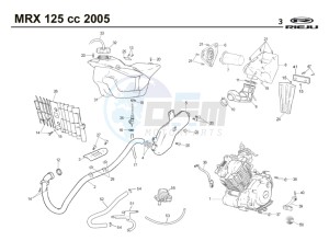 MRX-125-4T-BLUE drawing HOSE CONNEXIONS TANKS