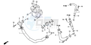 NT650V DEAUVILLE drawing WATER PIPE