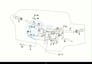 FIDDLE II 50 (AF05W5-NL) (E5) (M1) drawing CABLE - SWITCH - HANDLE LEVER