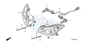 TRX420FPM9 U / 4WD drawing HEADLIGHT