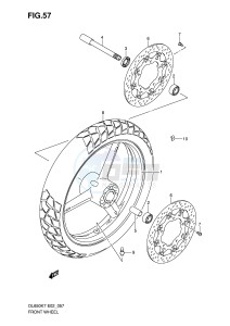 DL650 (E2) V-Strom drawing FRONT WHEEL (DL650K7 K8 K9 L0 UEL0)