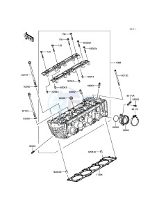 Z800 ZR800EGF UF (UK FA) XX (EU ME A(FRICA) drawing Cylinder Head