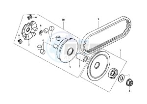 DD EU2 - 50 cc drawing DRIVING PULLEY