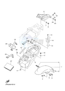 XJR1300C XJR 1300 (2PN3) drawing FENDER