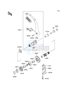 W650 EJ650-C7P GB XX (EU ME A(FRICA) drawing Kickstarter Mechanism