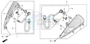 SH300AR drawing FRONT WINKER