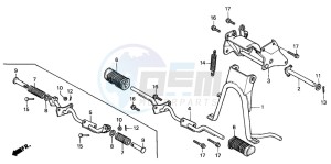 PK50SM drawing STAND/STEP