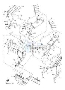 YZF-R1 YZF-R1E 998 R1 (2SG3) drawing EXHAUST