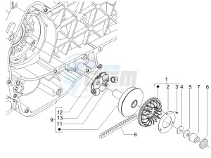 Fly 125 4t e3 drawing Driving pulley