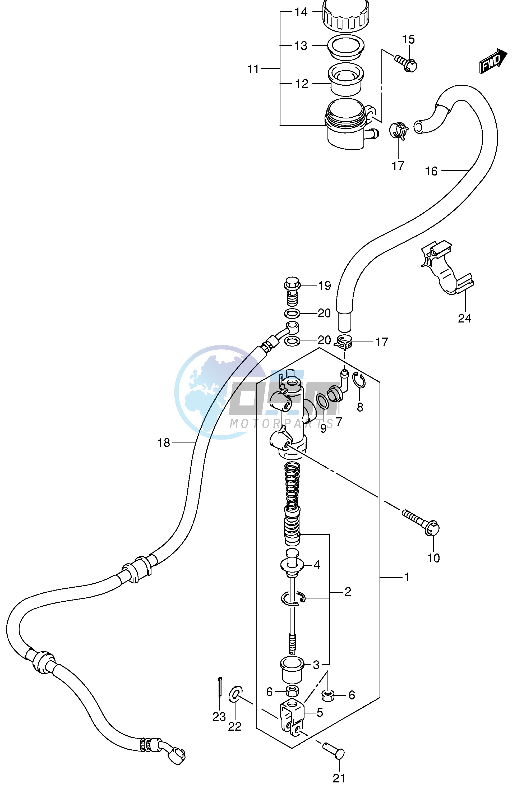 REAR MASTER CYLINDER