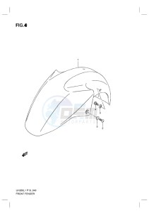 UH200G BURGMAN EU drawing FRONT FENDER