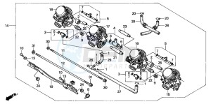 CBR1000F drawing CARBURETOR (ASSY.)