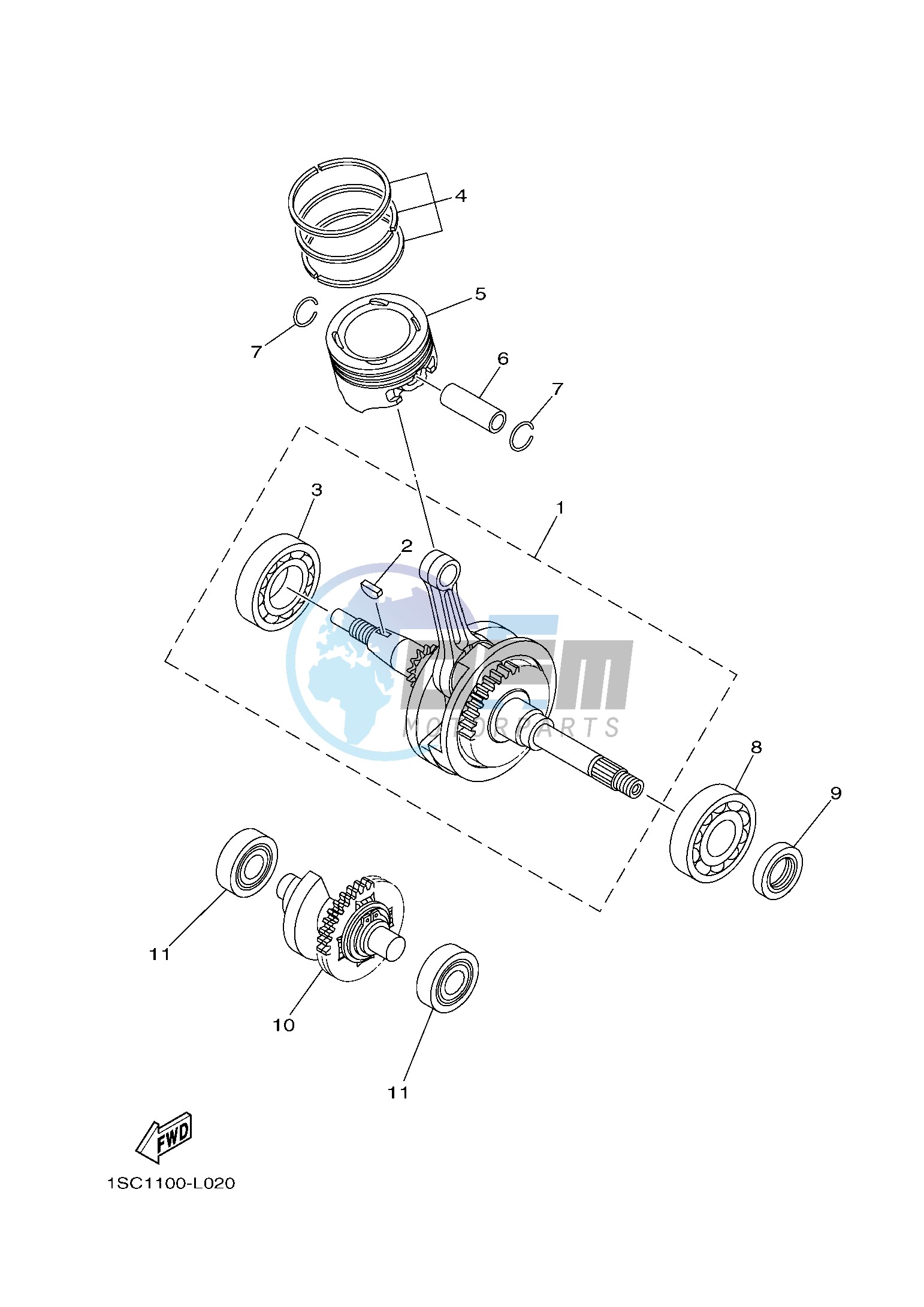 CRANKSHAFT & PISTON