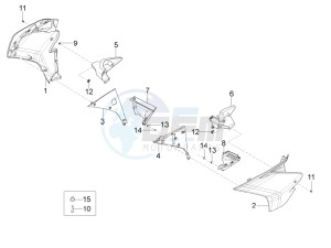 RS4 125 4T (AU, CA, EU, HK, J, RU, S, USA) drawing Side fairing