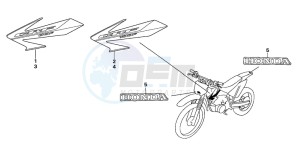 CRF100F drawing MARK (CRF80F6/CRF100F6)