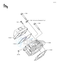 MULE SX 4x4 KAF400HHF EU drawing Cylinder Head