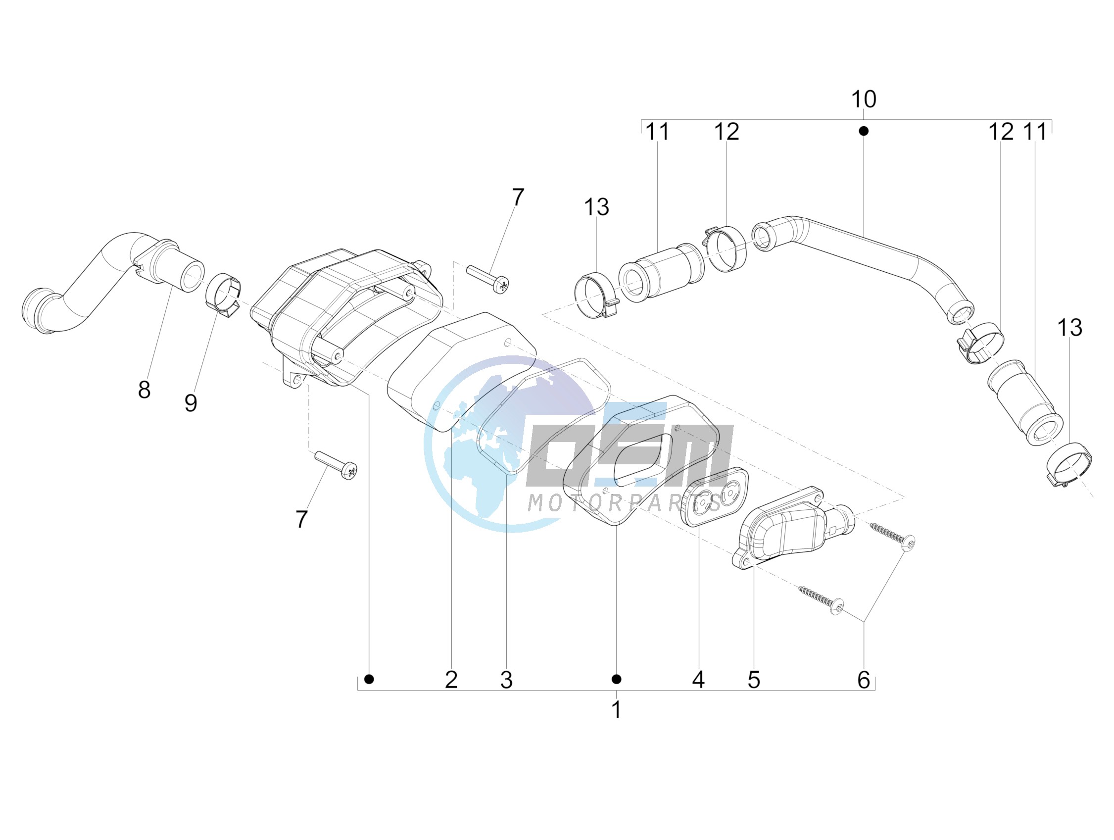 Secondary air box