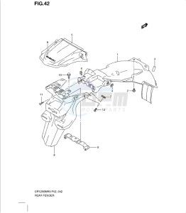 DR125SML 0 drawing REAR FENDER