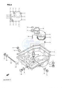 GSX-R750 (E1) drawing OIL PAN