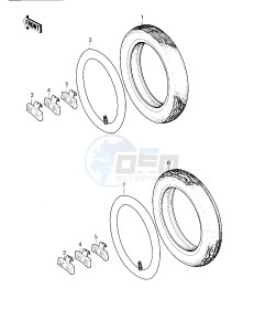 KZ 750 G [LTD II] (G1) [LTD II] drawing TIRES