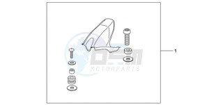 CBR1000RR9 UK - (E / MKH TRI) drawing CARBON FIBER HUGGER