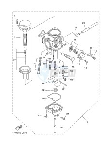 YBR125EGS (43BB) drawing CARBURETOR