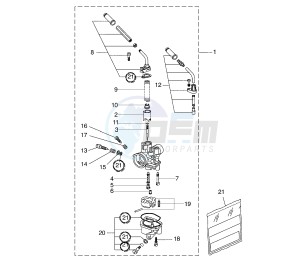 YQ AEROX 50 drawing CARBURETOR CH IL