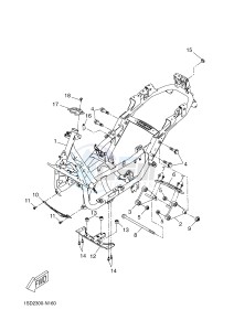 YP400R X-MAX 400 (1SD4 1SD4 1SD4) drawing FRAME