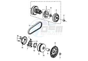 LOOXOR - 100 cc drawing CLUTCH