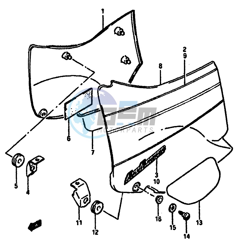 FRONT RH DAMPER (MODEL H)