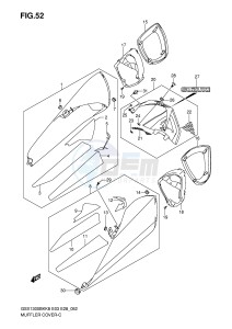 GSX1300BK (E3-E28) drawing MUFFLER COVER