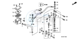 CBR600RR9 Europe Direct - (ED / MK) drawing REAR BRAKE MASTER CYLINDER (CBR600RR)