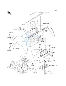 KAF 400 A [MULE 610 4X4] (A6F-AF) A6F drawing FRONT BOX