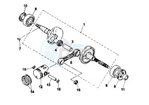 YA R AXIS 50 drawing CRANKSHAFT PISTON