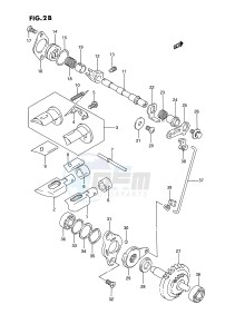 RMX250 (E3) drawing EXHAUST VALVE (MODEL P R S T)