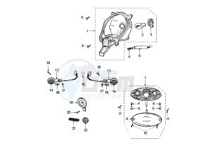 LUDIX 10 TREND – SNAKE - 50 cc drawing HEADLAMPS-BLINKERS TREND