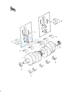 KZ 750 H [LTD] (H1) [LTD] drawing CRANKSHAFTS -- 80 H1- -