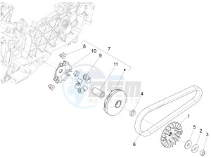 Sprint iGet 125 4T 3V ie ABS (APAC) drawing Driving pulley