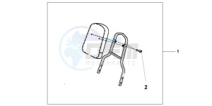 VT750C drawing BACKREST