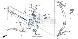 SGX50 drawing FR. BRAKE MASTER CYLINDER