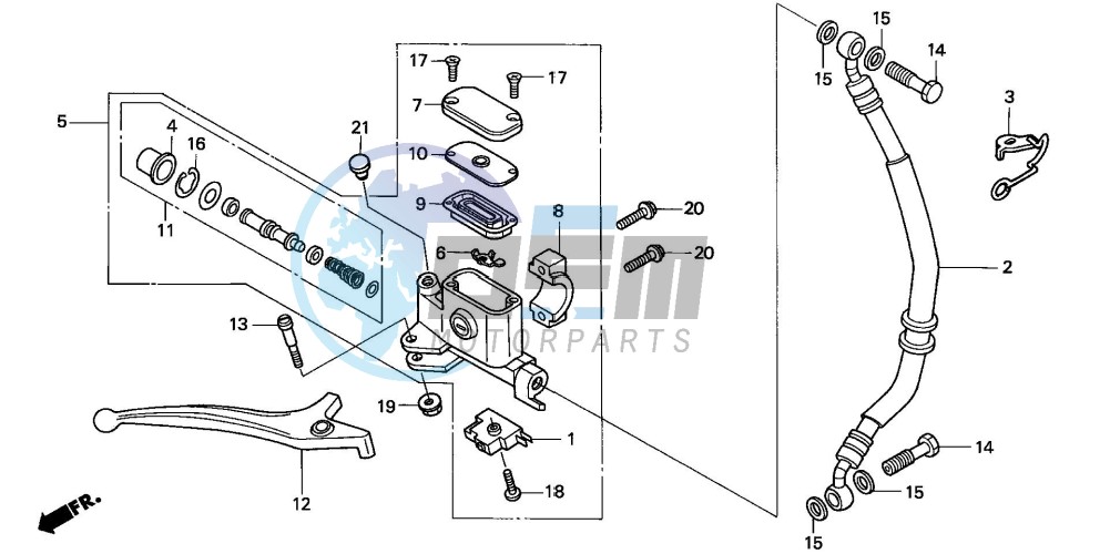 FR. BRAKE MASTER CYLINDER