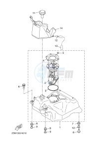 YP125RA (ABS) X-MAX 125 ABS (2DMG 2DMG) drawing FUEL TANK